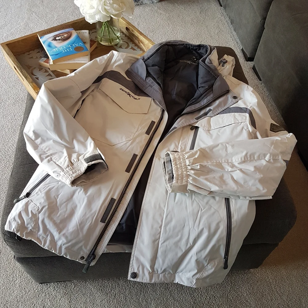 ZeroXPosur Men’s Heavyweight 3-in-1 Convertible Sports Winter Coat Like NEW